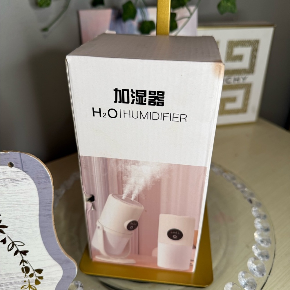 Small Personal Desk Humidifier in White